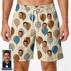 Men's Upward Uproar Custom Face Beach Shorts