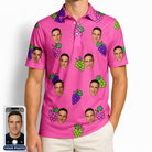 Men's Grape Escape Custom Face Polo Shirt