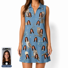 Women's Hoot Hollow Custom Face V-Neck Dress