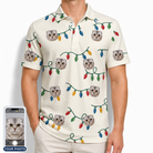 Men's Twinkle Tangled Custom Cat Face Polo Shirt