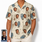 Men's Grip Happens Custom Face Hawaiian Shirt