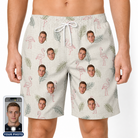 Men's Tropical Tippytoes Custom Face Beach Shorts