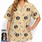 Women's Chewsy Chompers Custom Dog Face Hawaiian Shirt