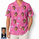 Men's Prosecco Pizzazz Custom Face Hawaiian Shirt