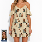 Women's Die Laughing Custom Face Off-Shoulder Dress