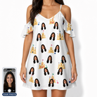 Women's Dune Dynasty Custom Face Off-Shoulder Dress