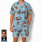 Men's Cart Blanche Custom Face Shirt & Shorts Set