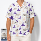 Men's Cauldron Crowns Custom Dog Face Hawaiian Shirt