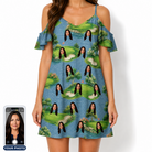 Women's Mulligan Meadows Custom Face Off-Shoulder Dress