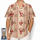 Men's Jolly Jingle Custom Cat Face Hawaiian Shirt