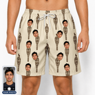 Men's Rattan Radiance Custom Face Beach Shorts