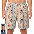 Men's Pennant Parade Custom Face Beach Shorts