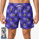 Men's Leggy Lurkers Custom Dog Face Beach Shorts