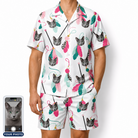 Men's Teaser Tornado Custom Cat Face Shirt & Shorts Set