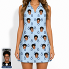Women's Lovebound Luster Custom Face V-Neck Dress