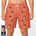 Men's Tiki Treetops Custom Face Beach Shorts
