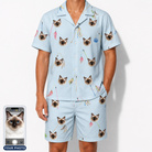 Men's Pounce Patrol Custom Cat Face Shirt & Shorts Set