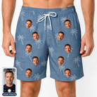Men's Midcentury Mirage Custom Face Beach Shorts