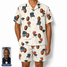 Men's Smoke Signals Custom Face Shirt & Shorts Set