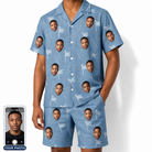 Men's Bunker Badges Custom Face Shirt & Shorts Set