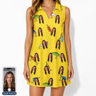 Women's Twitchy Treasures Custom Face V-Neck Dress