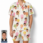 Men's Lolli Jubilee Custom Face Shirt & Shorts Set