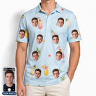 Men's Mai Tai Memories Custom Face Polo Shirt