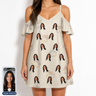 Women's Tolling Tides Custom Face Off-Shoulder Dress