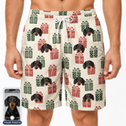 Men's Bowtiful Bundles Custom Dog Face Beach Shorts
