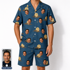 Men's Lunar Laughs Custom Face Shirt & Shorts Set