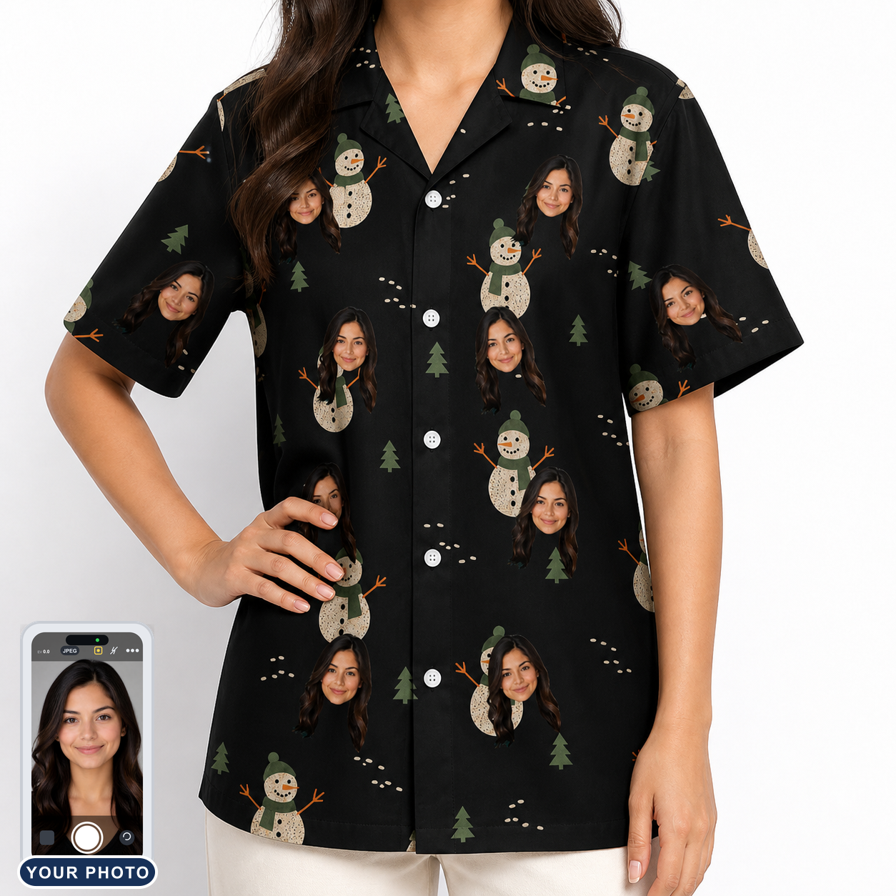Women's Carrot Crooners Custom Face Hawaiian Shirt