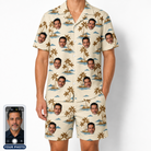 Men's Botanical Breeze Custom Face Shirt & Shorts Set