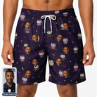 Men's Feathered Frights Custom Face Beach Shorts