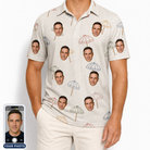 Men's Parasol Pals Custom Face Polo Shirt