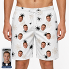 Men's Midnight Webbing Custom Face Beach Shorts