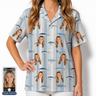 Women's Spoon Sizzle Custom Face Hawaiian Shirt