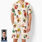 Men's Sleigh Bells Custom Face Shirt & Shorts Set