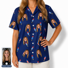 Women's Founding Flares Custom Face Hawaiian Shirt