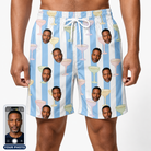 Men's Clink Wink Custom Face Beach Shorts