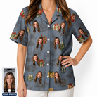 Women's Present Party Custom Face Hawaiian Shirt
