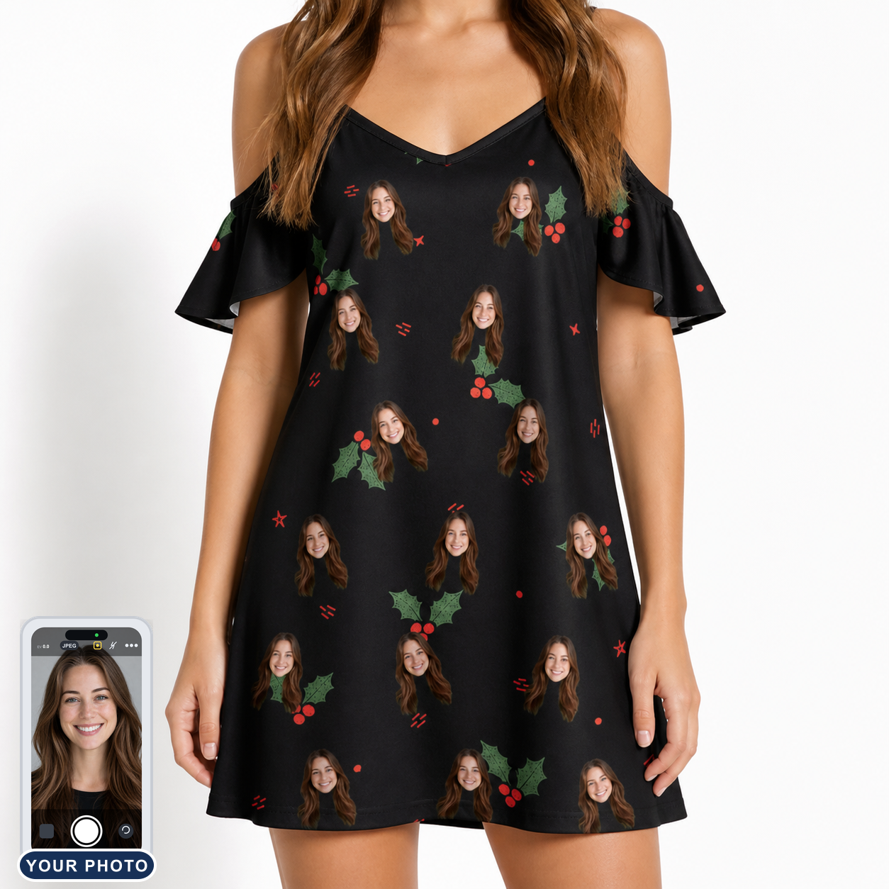 Women's Holly Hush Custom Face Off-Shoulder Dress