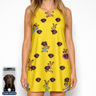 Women's Antler Antics Custom Dog Face Tank Dress