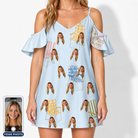 Women's Folded Fellowship Custom Face Off-Shoulder Dress