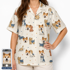 Women's Woof Whimsy Custom Dog Face Hawaiian Shirt