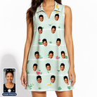 Women's Margarita Mayhem Custom Face V-Neck Dress