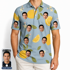 Men's Zesty Zigzags Custom Face Polo Shirt