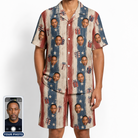 Men's Wrapped Wonders Custom Face Shirt & Shorts Set