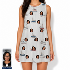 Women's Sardine Skippers Custom Face Tank Dress