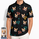 Men's Bark Buckles Custom Dog Face Polo Shirt