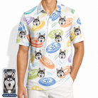 Men's Disc Dogs Custom Dog Face Polo Shirt